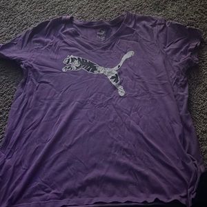 I’m selling a purple shirt. The brand is Puma. Good condition